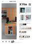 X File. Opbergen / Kasten X File. 5 * ISO ISO * behalve lamellen, sloten en bewegende accessoires: 2 jaar garantie. SESE SDSD SCSC SGSG Beige RAL1015