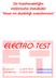 De huishoudelijke elektrische installatie klaar en duidelijk omschreven ELECTRO-TEST