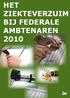 HET ZiEkTEvErZuim bij federale ambtenaren 2010