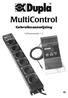 MultiControl Gebruiksaanwijzing. Softwareversie 1.2