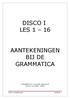 DISCO I LES 1 16 AANTEKENINGEN BIJ DE GRAMMATICA