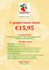 3- gangen keuze menu 15,95