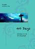 ProJOP. jeugdwerk VPKB. 40 Days. stilstaan in de 40 dagentijd