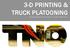 3-D PRINTING & TRUCK PLATOONING HBO Challenge, Hogeschool van Amsterdam 12.01.2016 Robbert Janssen