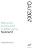 Q4 2007. Manpower. Employment Outlook Survey Nederland. Een Manpower Onderzoek