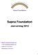 Sapna Foundation Jaarverslag 2012