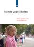 Ruimte voor cliënten. Minder regeldruk, meer tijd voor jeugdzorg