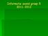 Informatie avond groep 5 2011-2012