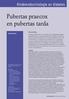 Pubertas praecox en pubertas tarda