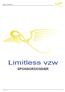 Team Limitless. Limitless vzw SPONSORDOSSIER