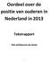 Oordeel over de positie van ouderen in Nederland in 2013