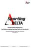 Huishoudelijk Reglement Korfbalvereniging Sporting Delta te Dordrecht GOEDGEKEURD BIJZONDERE ALGEMENE LEDEN VERGADERING 19 DECEMBER 2011