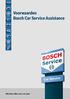 Voorwaarden Bosch Car Service Assistance