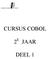 Department CURSUS COBOL 2 E JAAR DEEL 1