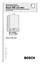 Bosch 24 VRC open. Bedieningshandleiding Combi Gaswandketel open Bosch VRC Low NOx. Verbeterd rendement met watergekoelde brander en Bosch Heatronic