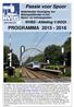 Nederlandse Vereniging van Belangstellenden in het Spoor- en tramwegwezen PROGRAMMA 2015-2016