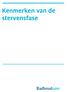 Kenmerken van de stervensfase