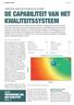 DE CAPABILITEIT VAN HET KWALITEITSSYSTEEM