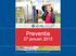 Preventie. 27 januari 2015
