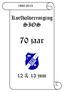 1945-2015. Korfbalvereniging SIOS. 70 jaar. 12 & 13 juni