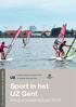 info voor personeel en studenten bedrijfsondersteunende departementen Sport in het UZ Gent
