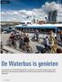 De Waterbus is genieten