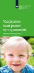 Vaccinaties voor peuters van 14 maanden. Rijksvaccinatieprogramma