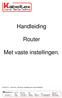 Handleiding. Met vaste instellingen. 09.462.574-19-09-2012 - KB-Router handleiding met vaste instellingen.