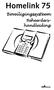 Homelink 75. Beveiligingssysteem. Beheerdershandleiding