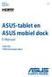 ASUS-tablet en ASUS mobiel dock