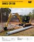 308E2 CR SB. Hydraulische minigraafmachine met zwenkgiek