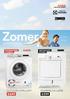 Zomer. promoties WASMACHINE L76685FL DROOGKAST ZTH485 01/07/2013-31/07/2013