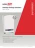OMVORMERS. SolarEdge driefasige omvormers SE4K - SE12.5K. Speciaal ontworpen om te werken met power-optimizers. www.solaredge.com