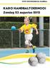 KaRo Handbaltoernooi 2015. Karo Handbaltoernooi 23 augustus