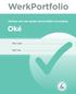 WerkPortfolio. Oké. Werken aan een goede persoonlijke verzorging. Mijn naam. Mijn klas
