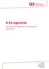 A 13 Legionella. Preventiemaatregelen ter voorkoming van legionellose. 29-3-2016 Preventiedienst Huis van het GO! Willebroekkaai 36 1000 Brussel