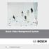 Bosch Video Management System. Configuratiehandleiding