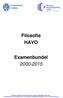 Filosofie HAVO. Examenbundel 2000-2015