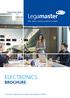Electronics 2016.1 ELECTRONICS BROCHURE. e-screens, e-boards, montage oplossingen en meer