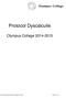 Protocol Dyscalculie. Olympus College 2014-2015. Protocol Dyscalculie Olympus College 2014-2015 Pagina 1 van 7