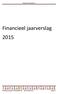 Financieel jaarverslag 2015