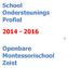 School Ondersteunings Profiel 2014-2016. Openbare Montessorischool Zeist