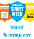 De nationale sportweek is onderdeel van de Europese week van de sport
