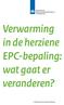 Verwarming in de herziene EPC-bepaling: wat gaat er veranderen?