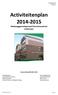 Activiteitenplan 2014-2015