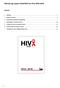 Monitoring rapport 2014/2015 Hiv Plan 2014-2019
