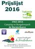 Prijslijst 2016. 1965-2016 Camping en Bungalowpark de Horsterhoeve
