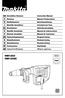 GB Demolition Hammer Instruction Manual Burineur Manuel d instructions Meißelhammer Betriebsanleitung