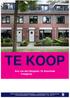 TE KOOP Ans van den Berglaan 19, Enschede Vraagprijs 175.000,- k.k.