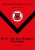 AMSTERDAMSCHE FOOTBALL CLUB. Opgericht 18 januari 1895. Dick van der Klaauw Toernooi